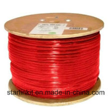 Câble Ethernet étendu STP blindé CAT6 à grande vitesse 305m Rouge